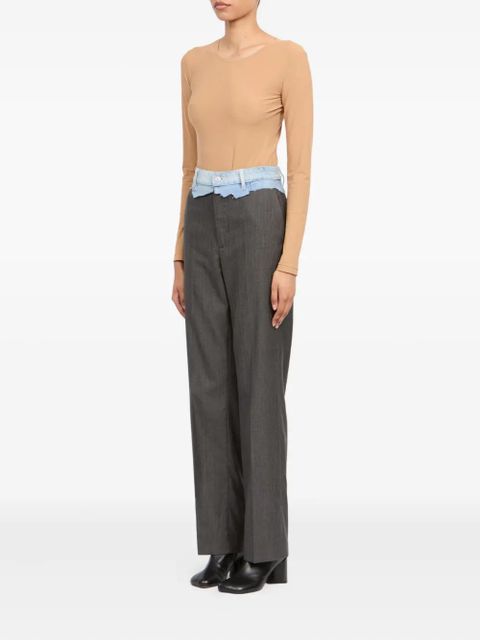 MM6 Maison Margiela denim panel trousers - Grey