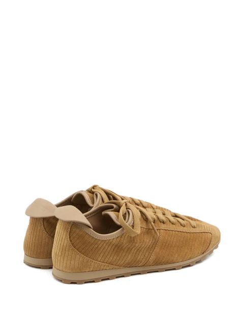 Jacquemus The Tennis embossed-suede low-top sneakers - Brown - zdjęcie produktu nr 2