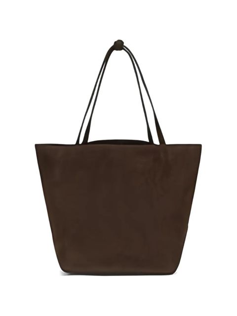 The Row Park Three suede tote bag - Brown - zdjęcie produktu nr 2