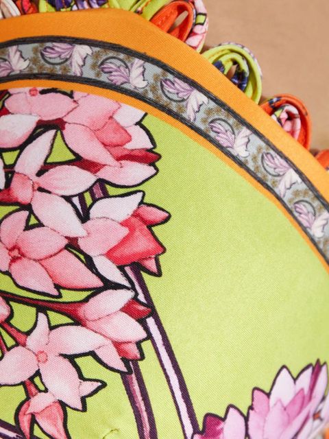 Agua By Agua Bendita floral piper bikini top - Orange