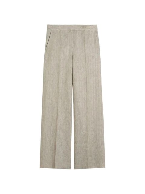 Max Mara Herringbone linen twill trousers - Neutrals - zdjęcie produktu nr 1