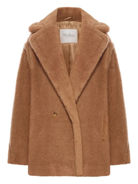 Max Mara Short Teddy double-breasted coat - Brown - zdjęcie produktu nr 1