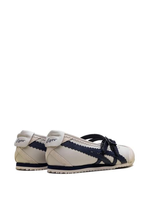 Onitsuka Tiger Mexico 66 buckled scallop sneakers - Neutrals