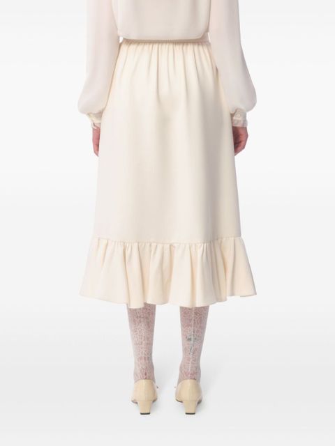 Valentino Garavani crepe midi skirt - Neutrals