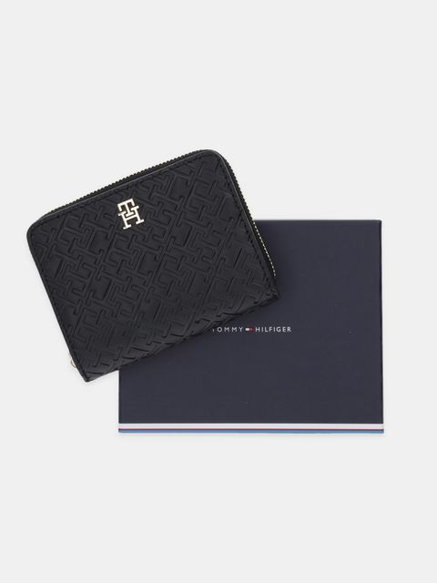Tommy Hilfiger portfel damski kolor czarny AW0AW17743