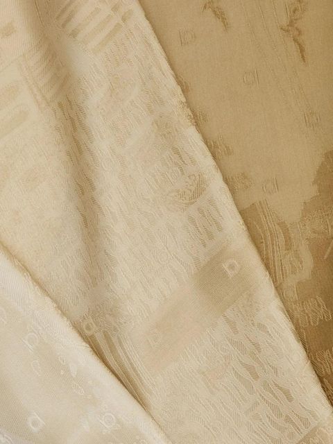 Ferragamo jacquard silk scarf - Neutrals