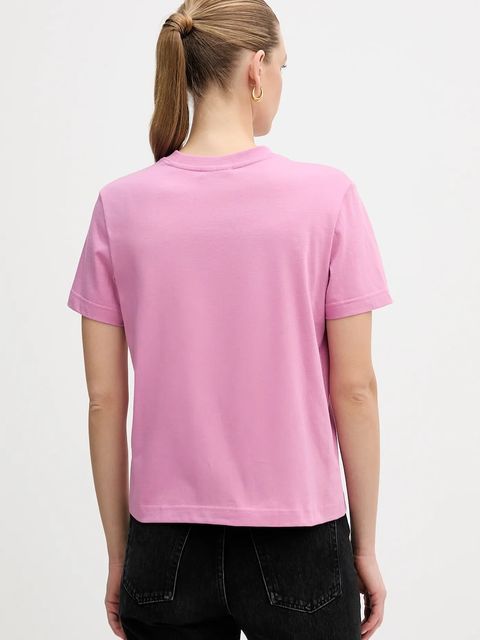 Calvin Klein Jeans t-shirt bawełniany damski kolor fioletowy LV047C912G