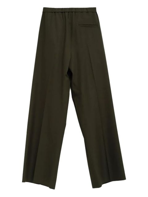 LOEWE leather-trim trousers - Green - zdjęcie produktu nr 2