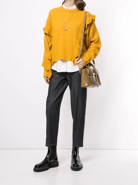 3.1 Phillip Lim cropped ruffled jumper - Yellow - zdjęcie produktu nr 2