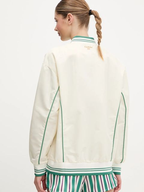 Fila kurtka bomber Leme kolor beżowy przejściowa oversize FAW0999