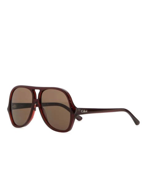 Chloé Eyewear Salomé sunglasses - Brown - zdjęcie produktu nr 2