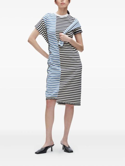 3.1 Phillip Lim striped panelled midi dress - Black - zdjęcie produktu nr 2