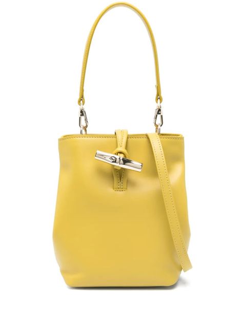 Longchamp mini Le Roseau bucket bag - Yellow - zdjęcie produktu nr 2
