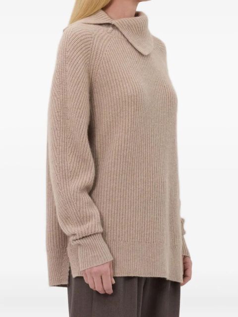 LouLou de Saison Cecil ribbed-stand collar sweater - Neutrals