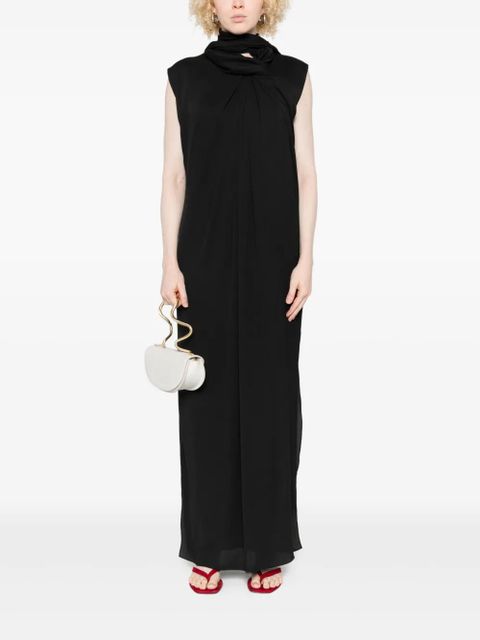 Lanvin knot-detail sleeveless dress - Black - zdjęcie produktu nr 2