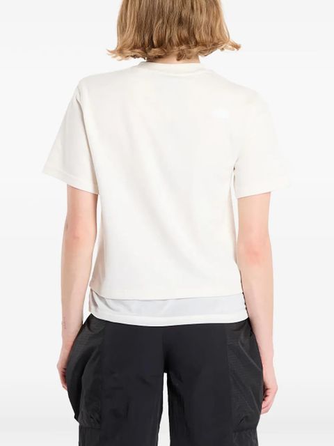 The North Face Fabric Mix Ss Tee chest logo T-shirt - White