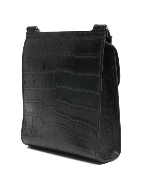 Mulberry small Antony croc-embossing satchel bag - Black