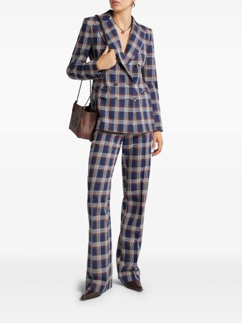 ETRO check tweed blazer - Blue - zdjęcie produktu nr 2