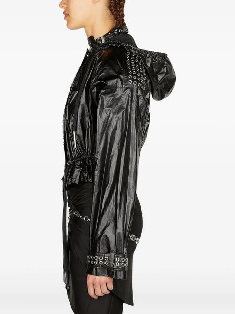 Rabanne Eyelet biker jacket - Black