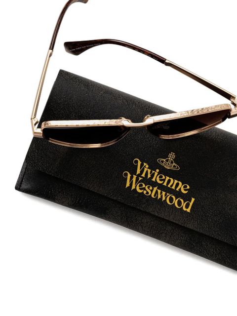 Vivienne Westwood geometric-frame sunglasses - Gold