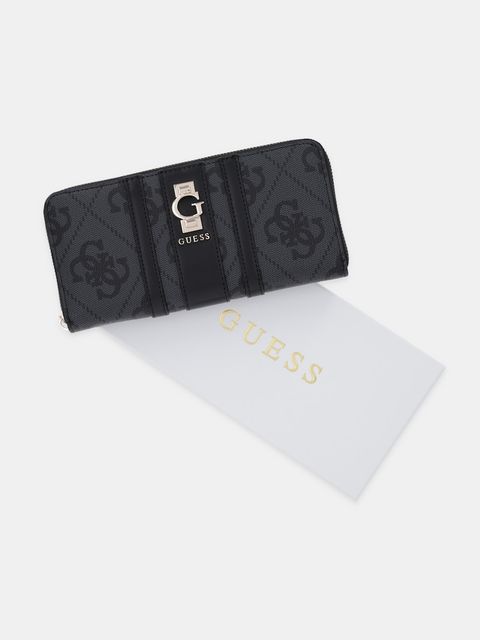 Guess portfel ERENIA damski kolor szary SWSO78 38146