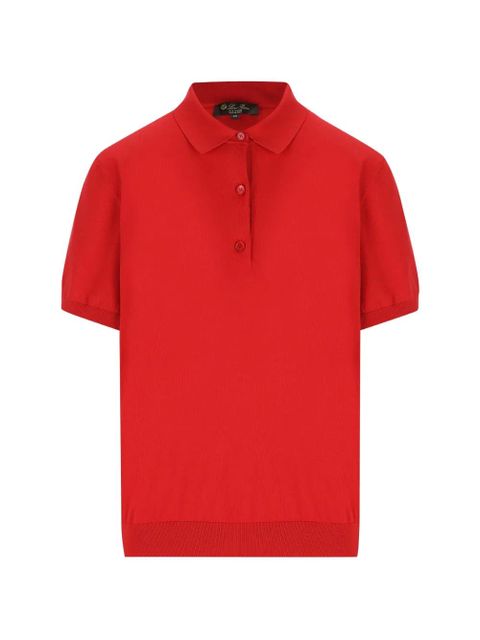 Loro Piana button polo shirt - Red - zdjęcie produktu nr 1