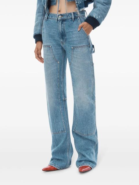 Alexander Wang Crystal carpenter jeans - Blue