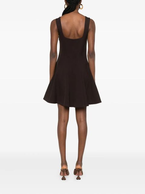 Simkhai square-neck mini dress - Brown