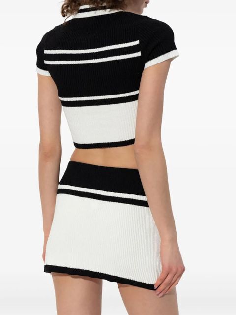 MISBHV Fluffy Cannes polo top - Black