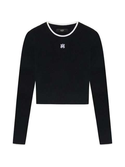AMIRI logo trim knitwear - Black - zdjęcie produktu nr 1