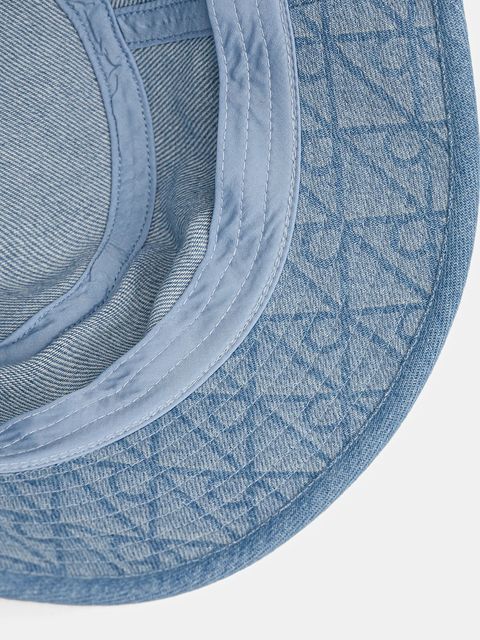 Calvin Klein kapelusz jeansowy kolor niebieski LV04F5043G