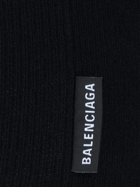 Balenciaga Twisted cotton jumper - Black - zdjęcie produktu nr 2