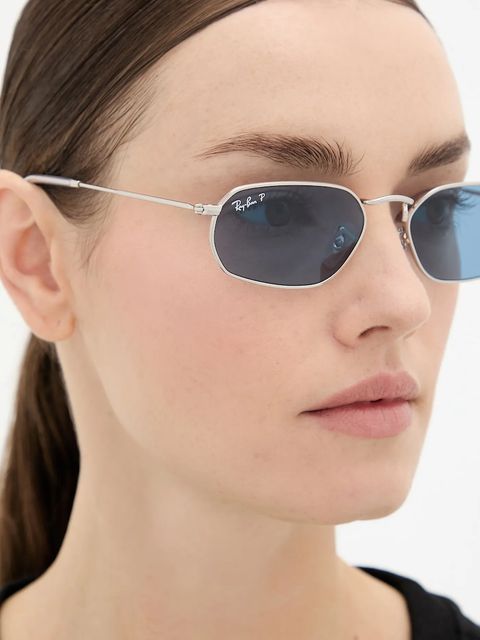 Ray-Ban okulary przeciwsłoneczne kolor srebrny 0RB3947