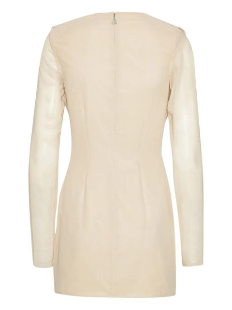 ROTATE BIRGER CHRISTENSEN cowl-neck long-sleeve mini dress - Neutrals - zdjęcie produktu nr 2