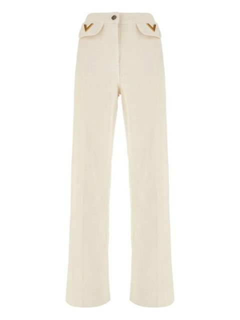 Valentino Garavani V-shaped pocket-detail jeans - Neutrals - zdjęcie produktu nr 1