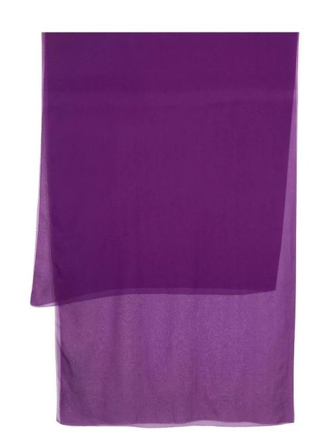 Max Mara finished edge silk scarf - Purple - zdjęcie produktu nr 1