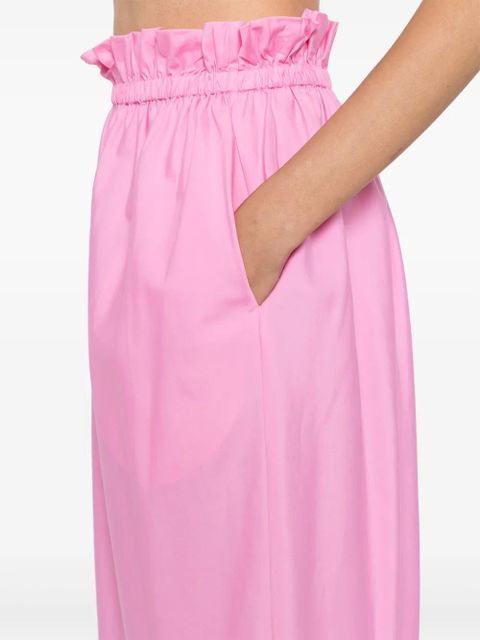 Simone Rocha elasticated gathered ruffle tulip skirt - Pink