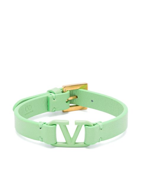 Valentino Garavani VLogo leather bracelet - Green
