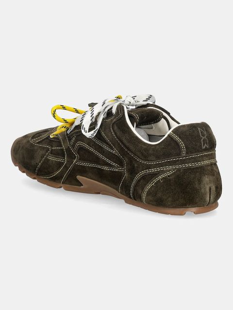 Nokwol sneakersy zamszowe Atlas Khaki Suede damskie kolor zielony Atlas Khaki Suede