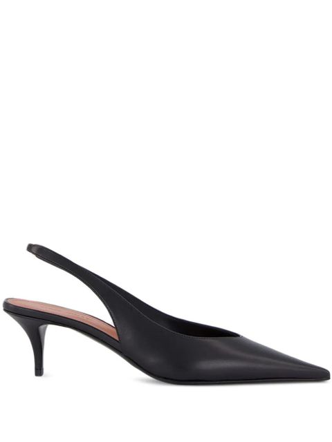 Amina Muaddi Anok heeled slingback-strap pumps - Black - zdjęcie produktu nr 1