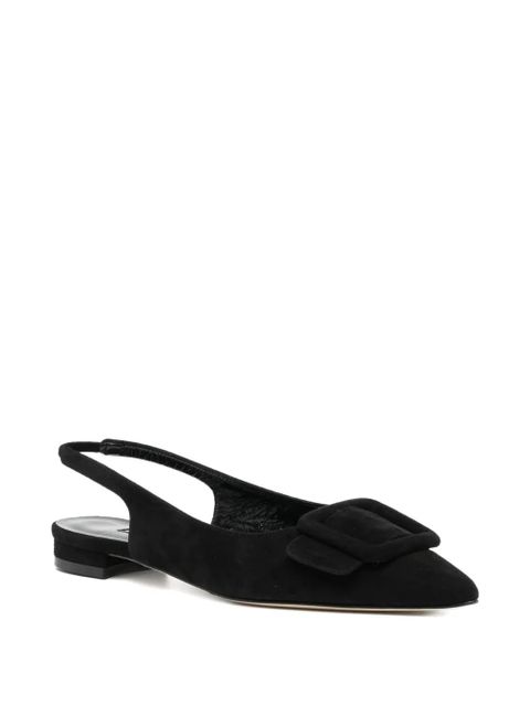 Manolo Blahnik buckle slingback pumps - Black