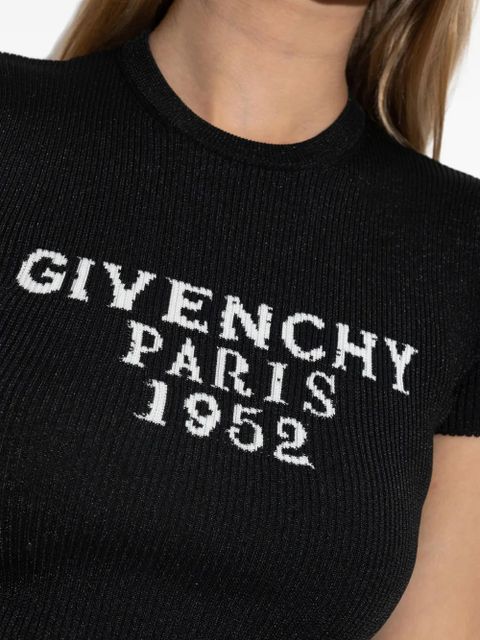 Givenchy ribbed cropped T-shirt - Black