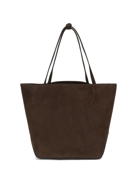 The Row Park Three suede tote bag - Brown
