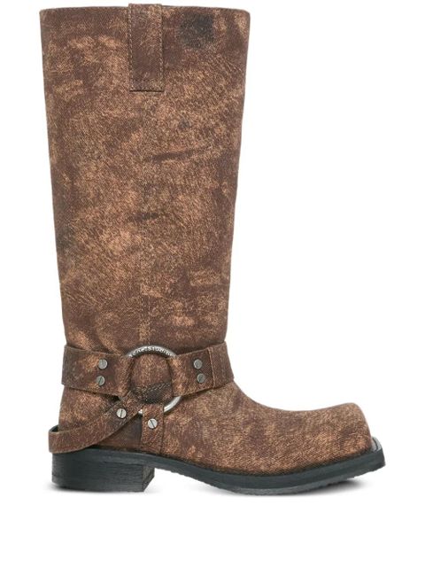 Acne Studios buckle-detail leather boots - Brown - zdjęcie produktu nr 1