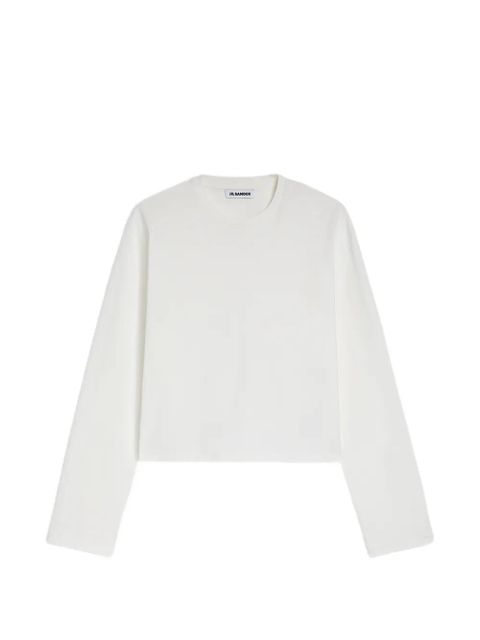 Jil Sander boxy long-sleeve T-shirt - White - zdjęcie produktu nr 1