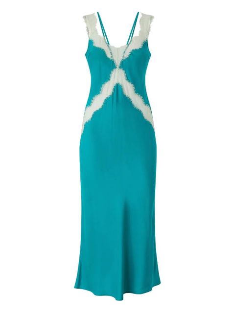 PINKO lace-detail sleeveless dress - Blue - zdjęcie produktu nr 1