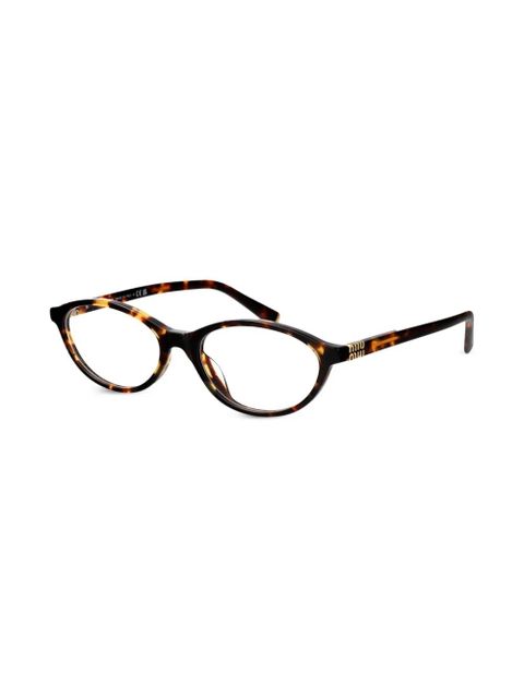 Miu Miu Eyewear cat eye-frame glasses - Brown - zdjęcie produktu nr 2