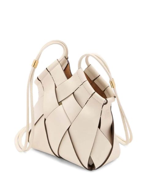 Ulla Johnson Charlotte woven smooth leather cross body bags - Neutrals