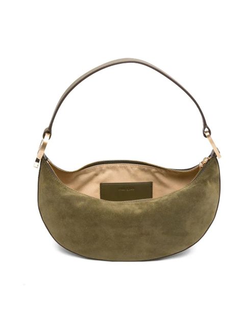 Cult Gaia suede zip-closure tote bag - Green