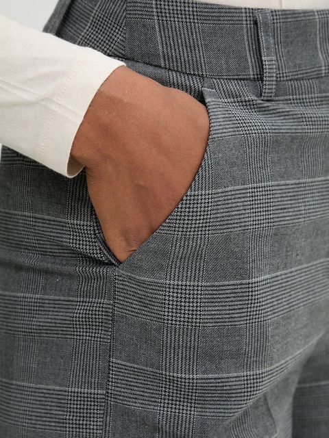 United Colors of Benetton spodnie damskie kolor szary proste high waist 4X8MDF07F